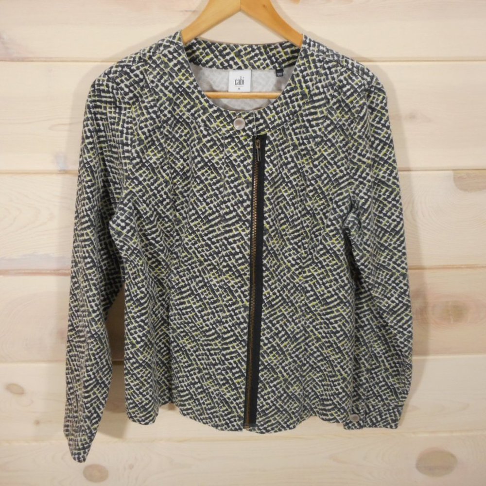 Cabi Women's M Moto Full Zip Jacket 5099 Asymmetric